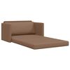 vidaXL Canap&eacute;-Lit 110cm Cappuccino Simili cuir