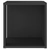 vidaXL Table d'appoint Noir 33x33x34,5 cm Agglom&eacute;r&eacute;