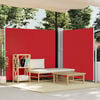 vidaXL Auvent lat&eacute;ral r&eacute;tractable de patio 170x1200 cm Rouge