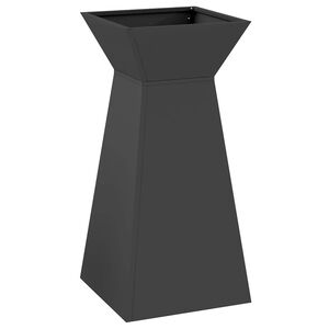 vidaXL Jardini&egrave;re &agrave; pilier Noir 35 x 35 x 73 cm