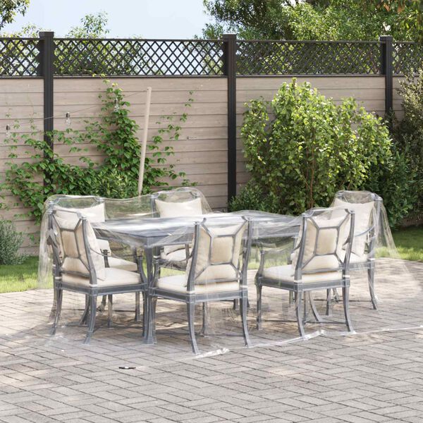 vidaXL Tarpuline Transparent 3 x 3 m PVC