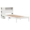 vidaXL Lit bibliothèque sans matelas blanc 90x190cm bois de pin massif