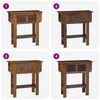 vidaXL Table console bois de r&eacute;cup&eacute;ration m&eacute;lang&eacute; 80x35x80 cm