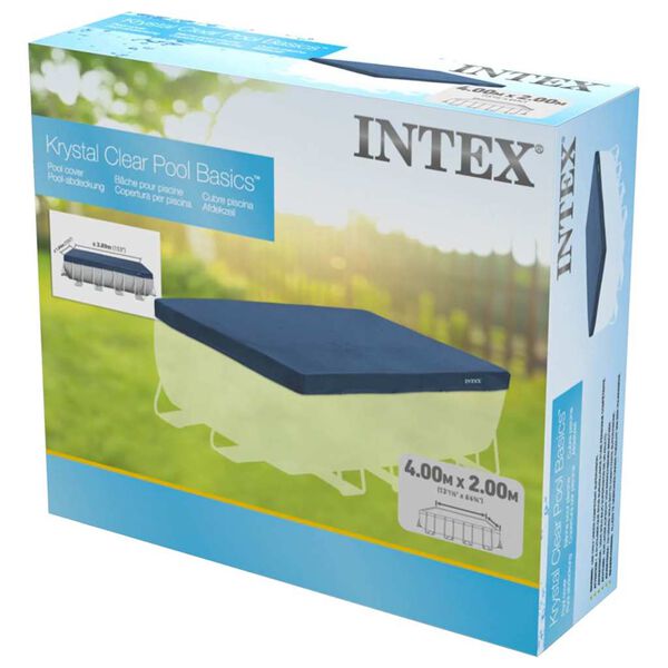 Intex Couverture rectangulaire pour piscine 390x180 cm 28037