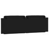 vidaXL Coussin de t&ecirc;te de lit Viana noir et blanc 160 cm similicuir