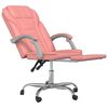 vidaXL Fauteuil inclinable de bureau Rose Similicuir