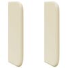 vidaXL Oreille de t&ecirc;te de lit Cr&egrave;me 40,5 x 40,5 x 4 cm PVC