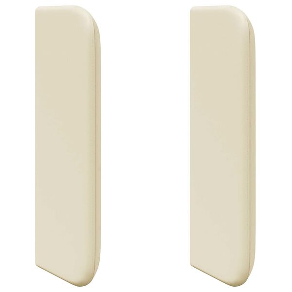 vidaXL Oreille de t&ecirc;te de lit Cr&egrave;me 40,5 x 40,5 x 4 cm PVC