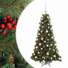 vidaXL Sapin de No&euml;l artificiel avec boules 120 cm 150 LED Blanc chaud