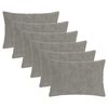 vidaXL Housse de coussin 6 pc HEERLEN Gris clair 50 x 75 cm