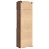 vidaXL Armoire de rangement ch&ecirc;ne brun 70x42,5x225cm bois d'ing&eacute;nierie
