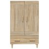 vidaXL Buffet haut Ch&ecirc;ne sonoma 70x31x115 cm Bois d'ing&eacute;nierie