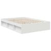 vidaXL Cadre de lit Blanc 140 x 190 cm Bois de pin massif