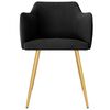 vidaXL Chaises &agrave; manger lot de 6 noir velours