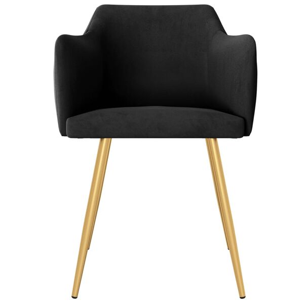 vidaXL Chaises &agrave; manger lot de 6 noir velours