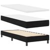 vidaXL Lit &agrave; ressorts avec matelas Noir 80 x 200 cm tissu