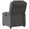vidaXL Fauteuil de massage inclinable gris cuir véritable