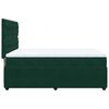 vidaXL Sommier &agrave; lattes de lit et matelas Vert fonc&eacute; 140x190cm Velours