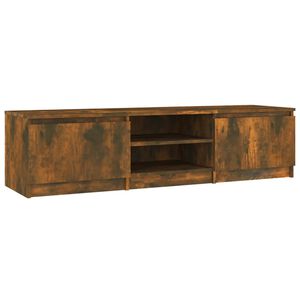 vidaXL Meuble TV Ch&ecirc;ne fum&eacute; 140x40x35,5 cm Bois d'ing&eacute;nierie