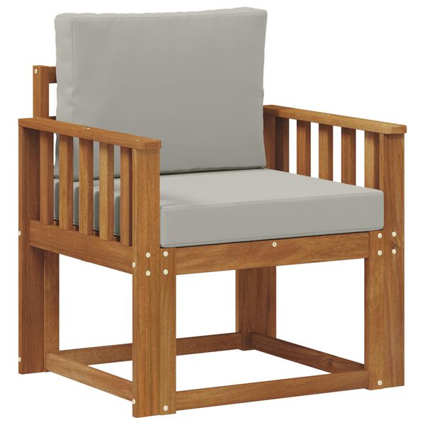 vidaXL Canap&eacute; d&rsquo;ext&eacute;rieur Bois d'acacia massif et polyester