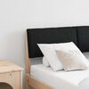 vidaXL T&ecirc;te de lit capitonn&eacute;e Noir 120 cm Pin massif