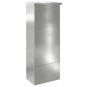 vidaXL Bo&icirc;te de d&eacute;p&ocirc;t de colis avec stockage Noir 44,5 x 29 x 110,5 cm