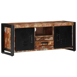 vidaXL Meuble TV 100x30x40 cm Bois de r&eacute;cup&eacute;ration solide