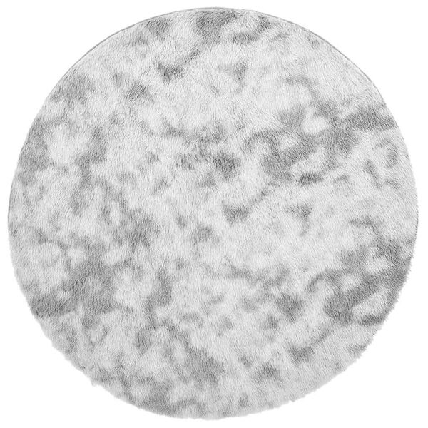 vidaXL Tapis shaggy &agrave; poils longs NAVARRA gris argent&eacute; 120x120 cm