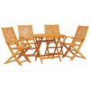 vidaXL Ensemble de salle &agrave; manger pour jardin 5 pc Marron