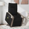 vidaXL Fauteuil inclinable de massage &eacute;lectrique Noir Tissu