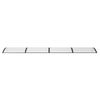 vidaXL Auvent de porte Noir 400x100 cm Polycarbonate