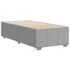 vidaXL Cadre de lit sans matelas gris clair 90x200 cm tissu