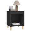 vidaXL Tables de chevet 2 pcs Noir 40x35x50 cm