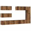 vidaXL Ensemble de meuble TV mural 7 pcs vieux bois bois d'ing&eacute;nierie