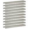 vidaXL Profil&eacute; de recouvrement de jardin 10 pc 100 x 20 x 5 cm
