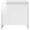 vidaXL Tables de chevet 2 pcs blanc brillant 45x34x44,5 cm