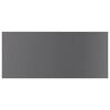 vidaXL Panneaux biblioth&egrave;que 4pcs Gris brillant 100x50x1,5cm Agglom&eacute;r&eacute;