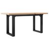 vidaXL Table basse cadre en O 90x40x45,5cm bois de pin massif et acier
