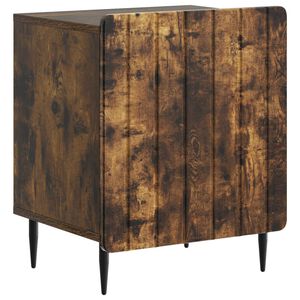 vidaXL Cabinet de chevet Ch&ecirc;ne fum&eacute; 43 x 34,5 x 52 cm