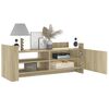 vidaXL Meuble TV Ch&ecirc;ne sonoma 100x35x40 cm Bois d'ing&eacute;nierie