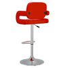 vidaXL Tabourets de bar lot de 2 rouge similicuir
