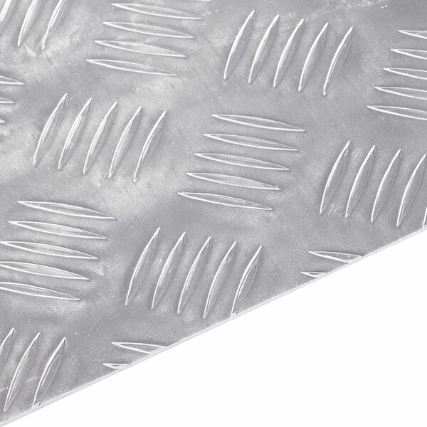 vidaXL Nez de marche Rectangulaire 4 pcs Argent&eacute; 40 x 30 cm Aluminium