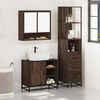 vidaXL Ensemble de meubles de salle de bain 3 pcs Ch&ecirc;ne marron
