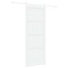 vidaXL Porte coulissante ORKDAL 83 x 211 cm Bois d'ing&eacute;nierie Blanc
