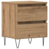 vidaXL Cabinet de chevet ch&ecirc;ne artisanal 40 x 35 x 50 cm