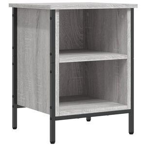 vidaXL Armoire &agrave; chaussures sonoma gris 38x35x50 cm bois d'ing&eacute;nierie
