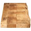 vidaXL Dessus de table 140x30x3,8 cm bord vif bois massif manguier bru