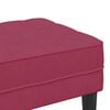 vidaXL banc avec coussin Bordeaux 113 x 57 x 39 cm Velours