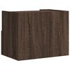 vidaXL Table de chevet murale ch&ecirc;ne marron 45x30x35 cm