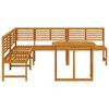 vidaXL Ensemble de banc de jardin 4 pcs Marron Bois d'acacia massif